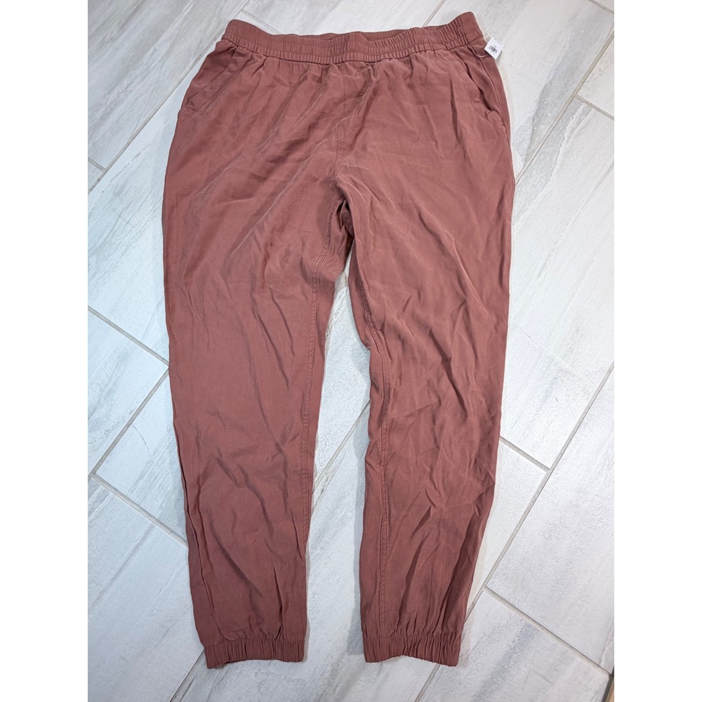 Old Navy Womens XL Tall Terracotta High Waisted Woven Jogger Pants NWT